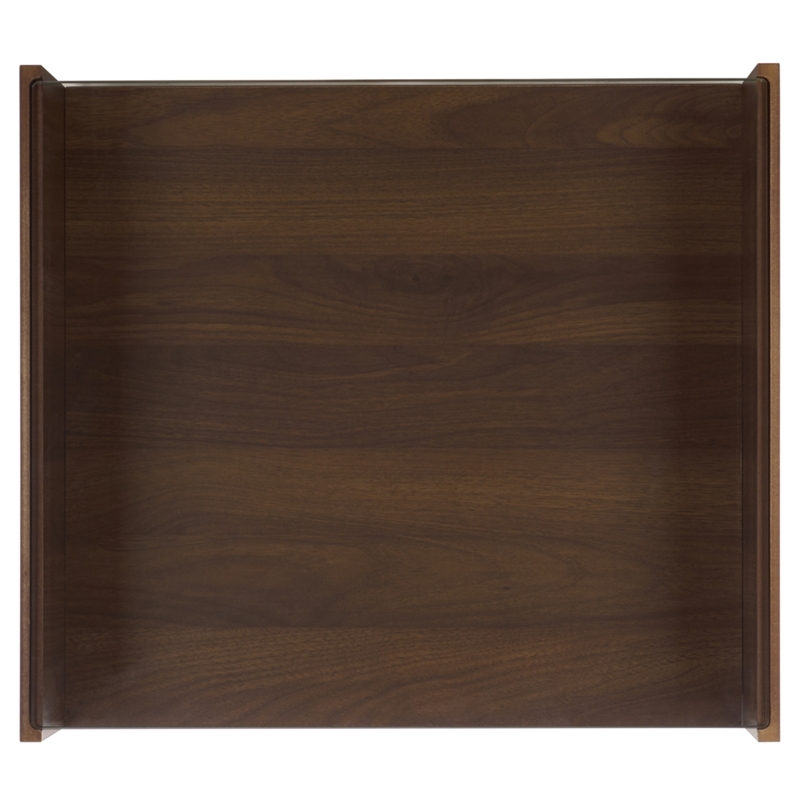 Safavieh Acres Wood Accent Table in Walnut / Glass