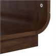 Safavieh Acres Wood Accent Table in Walnut / Glass