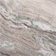 Safavieh Lauretta Marble and Wood Side Table in Gray / White / Brown