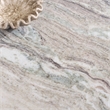 Safavieh Lauretta Marble and Wood Side Table in Gray / White / Brown