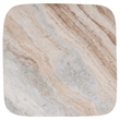 Safavieh Marisa Marble and Wood Side Table in White / Brown
