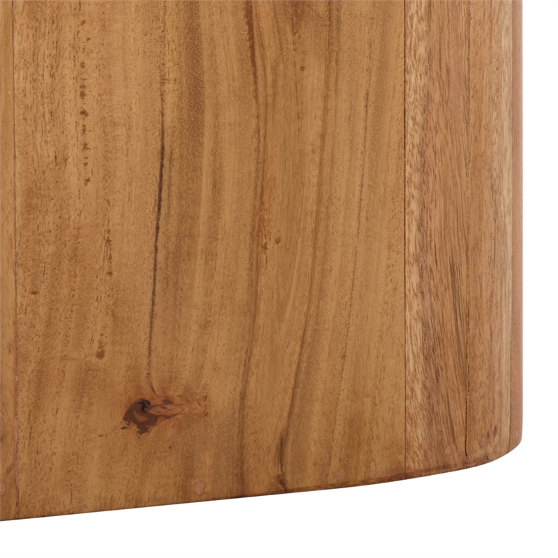 Safavieh Marisa Marble and Wood Side Table in White / Brown