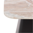 Safavieh Tecia Marble and Iron Side Table  in Brown/ White / Black
