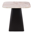Safavieh Tecia Marble and Iron Side Table  in Brown/ White / Black