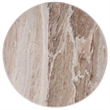 Safavieh Calana Marble and Wood Side Table in  White / Brown