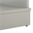 Safavieh Shafa Wood Side Table in Light Gray / Brass