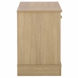 Safavieh Shafa Wood Side Table  in Natural / Brass