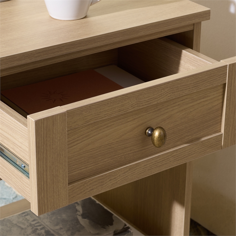 Safavieh Shafa Wood Side Table  in Natural / Brass