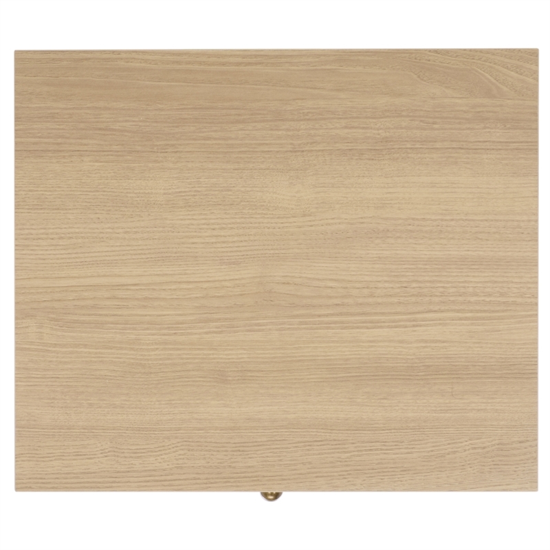 Safavieh Shafa Wood Side Table  in Natural / Brass