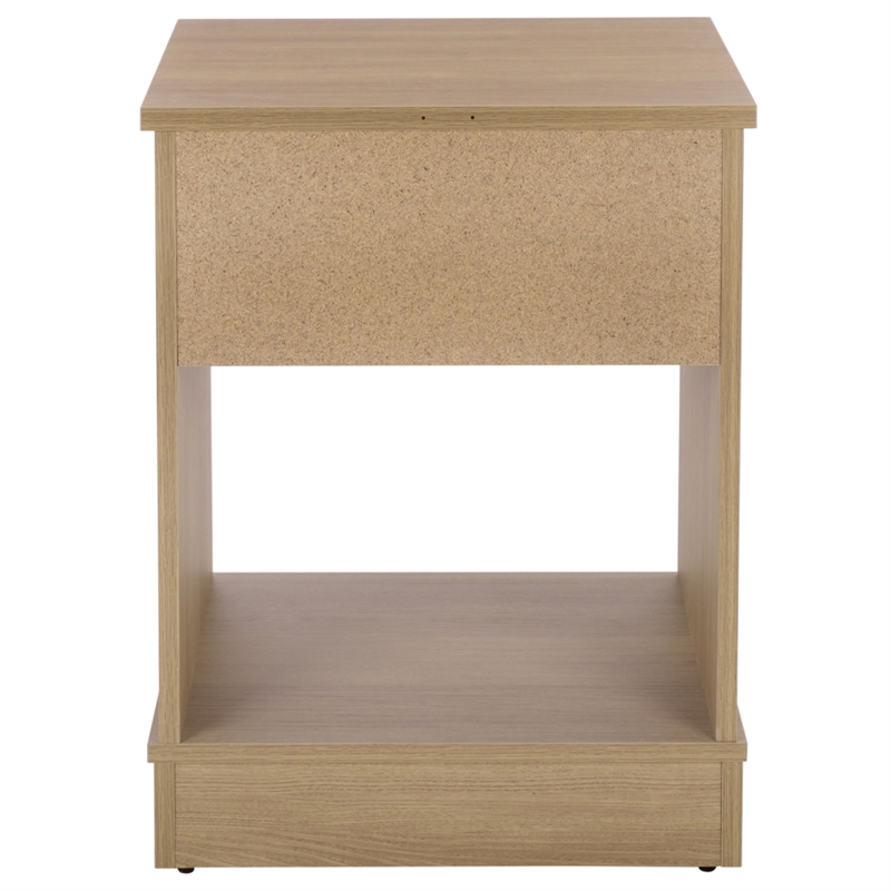 Safavieh Shafa Wood Side Table  in Natural / Brass