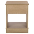 Safavieh Shafa Wood Side Table  in Natural / Brass