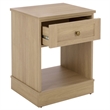 Safavieh Shafa Wood Side Table  in Natural / Brass
