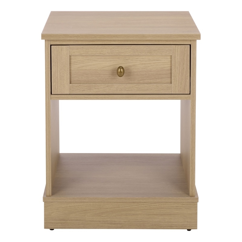 Safavieh Shafa Wood Side Table  in Natural / Brass