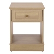 Safavieh Shafa Wood Side Table  in Natural / Brass