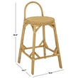 Safavieh Yulia Rattan Bar Stool in Natural