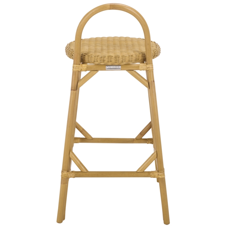 Safavieh Yulia Rattan Bar Stool in Natural