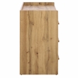 Safavieh Mishi 3 Drawer Wood Chest in Oak