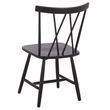 Safavieh Tayten Wood Spindle Back Dining Chair in Black