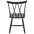 Safavieh Tayten Wood Spindle Back Dining Chair in Black