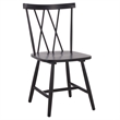 Safavieh Tayten Wood Spindle Back Dining Chair in Black
