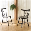Safavieh Tayten Wood Spindle Back Dining Chair in Black