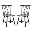 Safavieh Tayten Wood Spindle Back Dining Chair in Black