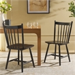 Safavieh Andreas Wood Spindle Dining Chairs in Black