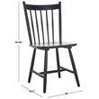 Safavieh Andreas Wood Spindle Dining Chairs in Black