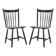 Safavieh Andreas Wood Spindle Dining Chairs in Black