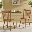 Safavieh Andreas Wood Spindle Dining Chairs in Brown