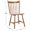 Safavieh Andreas Wood Spindle Dining Chairs in Brown