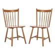Safavieh Andreas Wood Spindle Dining Chairs in Brown