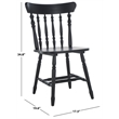 Safavieh Coralyn Wood Dining Chairs in Black