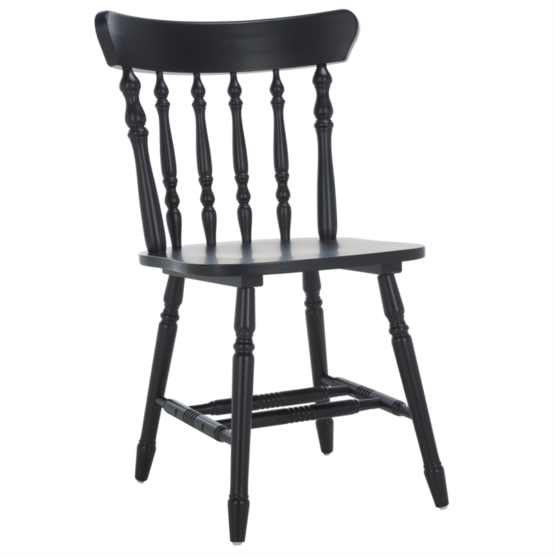 Safavieh Coralyn Wood Dining Chairs in Black