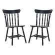 Safavieh Coralyn Wood Dining Chairs in Black