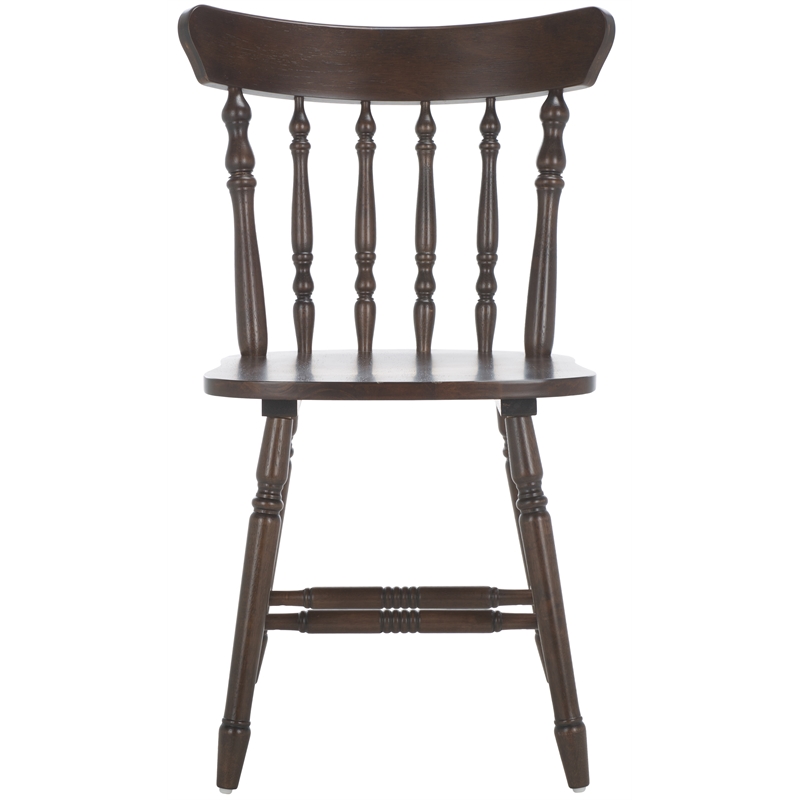 Safavieh Coralyn Wood Dining Chairs in Dark Walnut