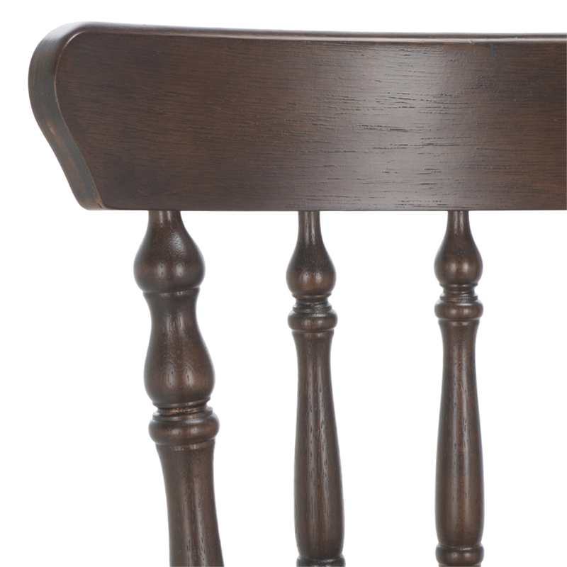 Safavieh Coralyn Wood Dining Chairs in Dark Walnut