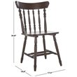 Safavieh Coralyn Wood Dining Chairs in Dark Walnut