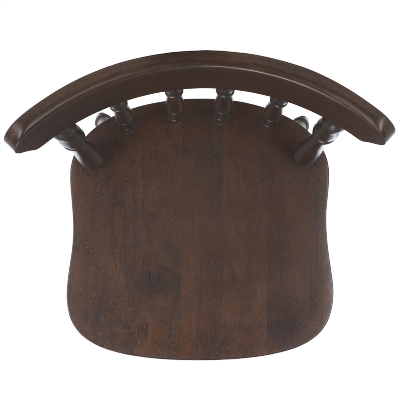 Safavieh Coralyn Wood Dining Chairs in Dark Walnut