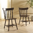 Safavieh Coralyn Wood Dining Chairs in Dark Walnut