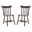 Safavieh Coralyn Wood Dining Chairs in Dark Walnut
