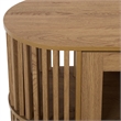 Safavieh Kiyoshi 2 Door Wood and Iron Sideboard  in Oak / Black