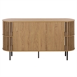 Safavieh Kiyoshi 2 Door Wood and Iron Sideboard  in Oak / Black