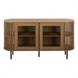 Safavieh Kiyoshi 2 Door Wood and Iron Sideboard  in Oak / Black