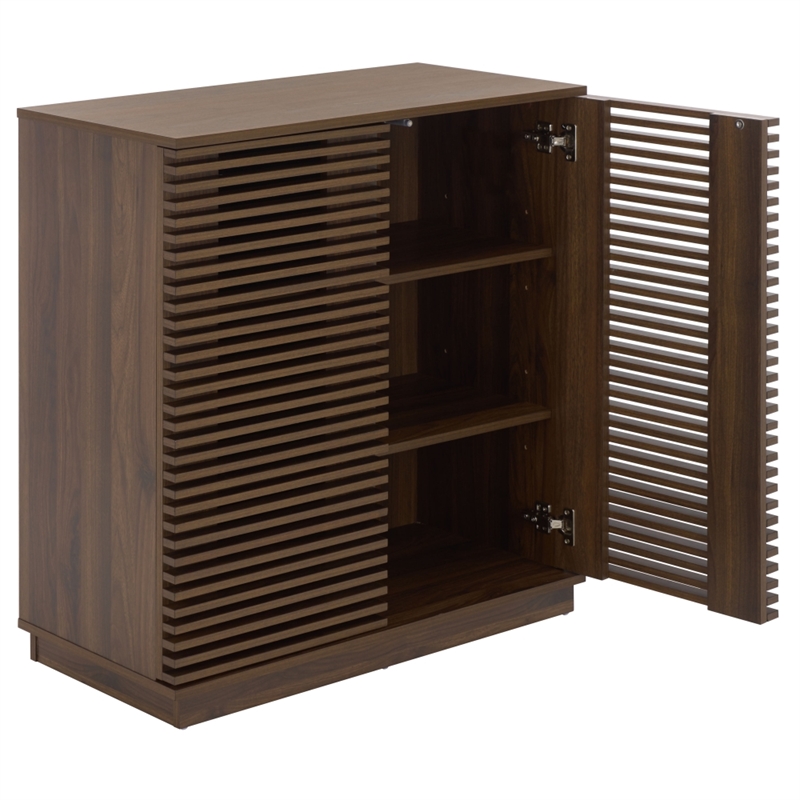 Safavieh Moroto 2 Door Wood Sideboard in Walnut
