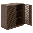 Safavieh Moroto 2 Door Wood Sideboard in Walnut