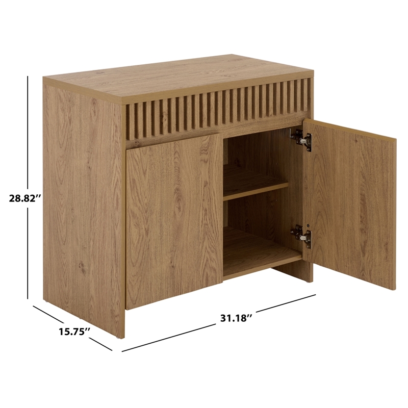 Safavieh Masa 2 Door Wood Sideboard in Oak