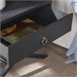 Safavieh Large Sadie 1 Drawer Metal and Wood Nightstand  in Navy