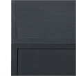 Safavieh Large Sadie 1 Drawer Metal and Wood Nightstand  in Navy