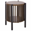 Safavieh Marami Wood and Metal Accent Table in Walnut / Black